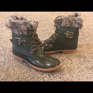 NEW Olive Duck Boots